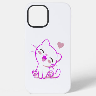 CUTE LAUGHING LITTLE Fuchsia KITTEN iPhone 12 Pro Max Case