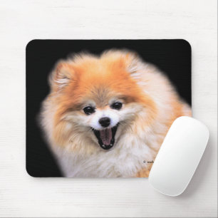 Cute Laughing Pomeranian Dog Mouse Mat