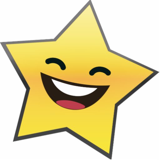 Cute Laughing Smiling Star Power Photo Cut Out | Zazzle