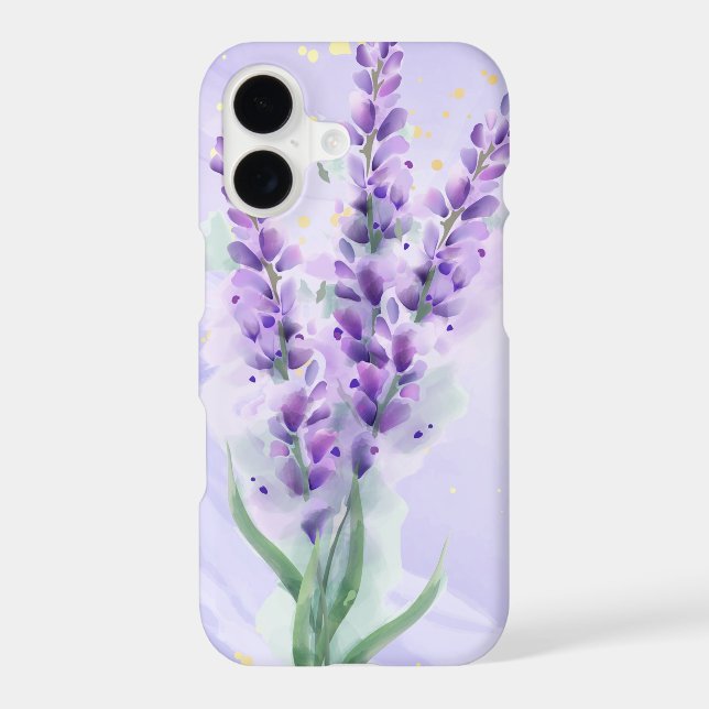 Cute Lavender Garden Flower Floral  iPhone Case (Back)