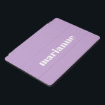 Cute Lavender Purple Solid Colour Personalised Nam iPad Pro Cover<br><div class="desc">Cute Lavender Purple Solid Colour Personalised Name iPad Pro Cover</div>