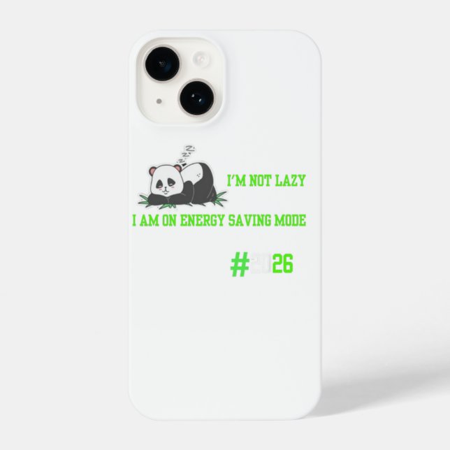 "Cute lazy panda comfort trendy design" iPhone Case (Back)