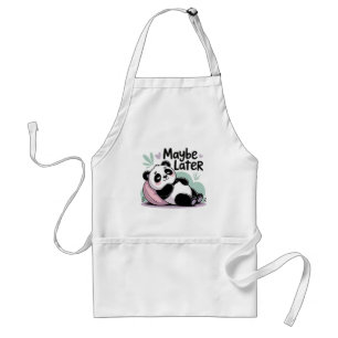 Cute Lazy Panda – “Maybe Later” Relaxing Panda Standard Apron