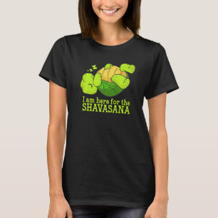 Cute Lazy Turtle Loves Shavasana And Yoga T-Shirt