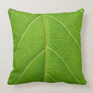 Cute Leafy Greens Close up of Green Leaf Cushion