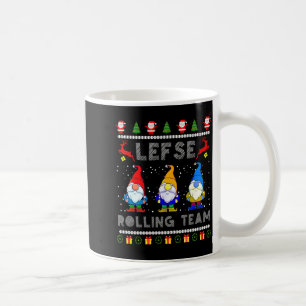 Cute Lefse Rolling Team Norwegian Gnomes Ugly Xmas Coffee Mug