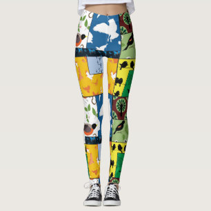 Cute Leggings Yoga Pants Workout Pants BIRDS