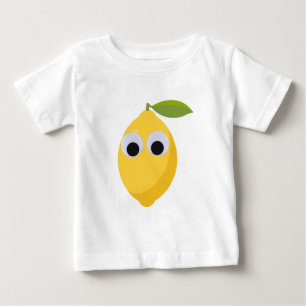 Cute Lemon Character with Googly Eyes Baby T-Shirt