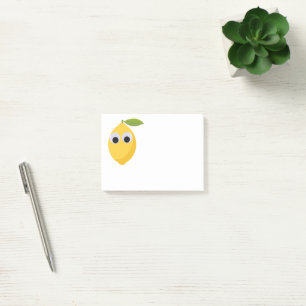 Cute Lemon Character with Googly Eyes Post-it Notes