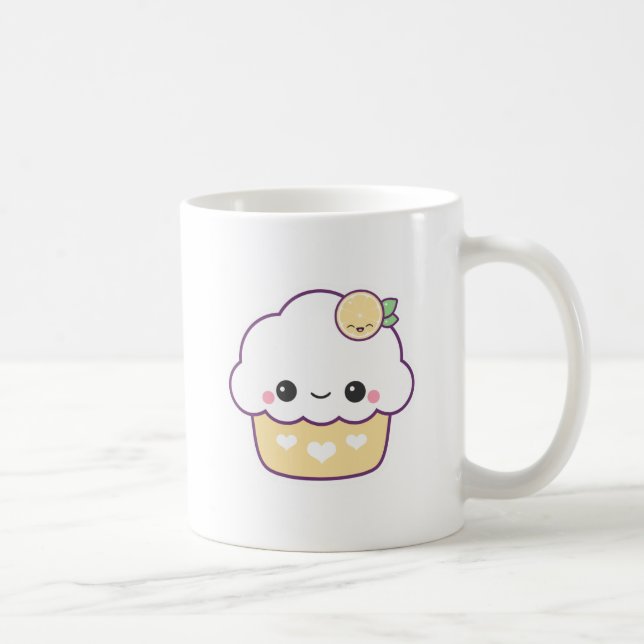 Cute Lemon Cupcake Coffee Mug (Right)