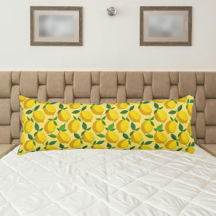 Cute lemon fruit summertime body cushion