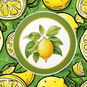 Cute lemon lovers kitchen  ceramic knob