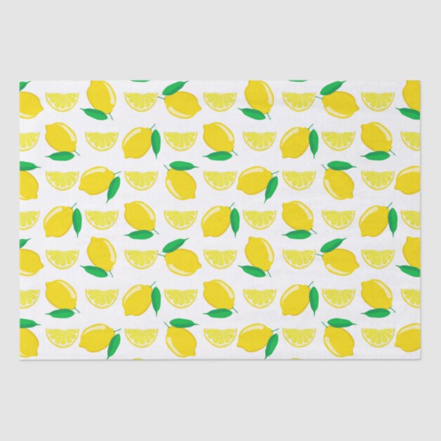 Cute Lemon Pattern Decoupage Fruit Tissue Paper (Front)