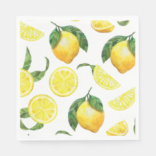 Cute Lemon Pattern Napkin