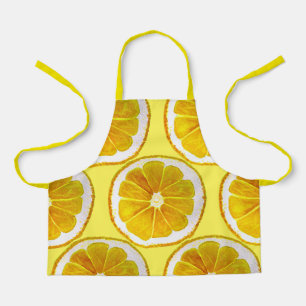 Cute lemon slice fruit yummy kids apron