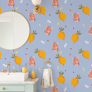 Cute Lemon Summer Day Wallpaper