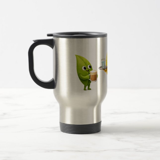 Cute Lemon Tea Friends – Classic Mug (Left)