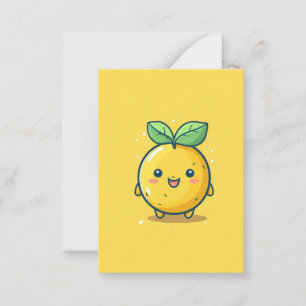Cute lemon themed card