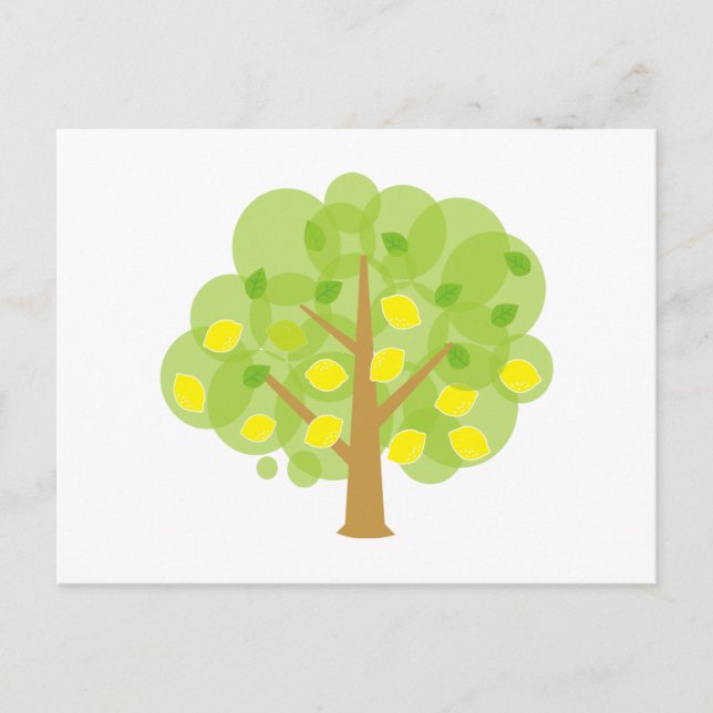 Cute Lemon Tree Postcard (Front)