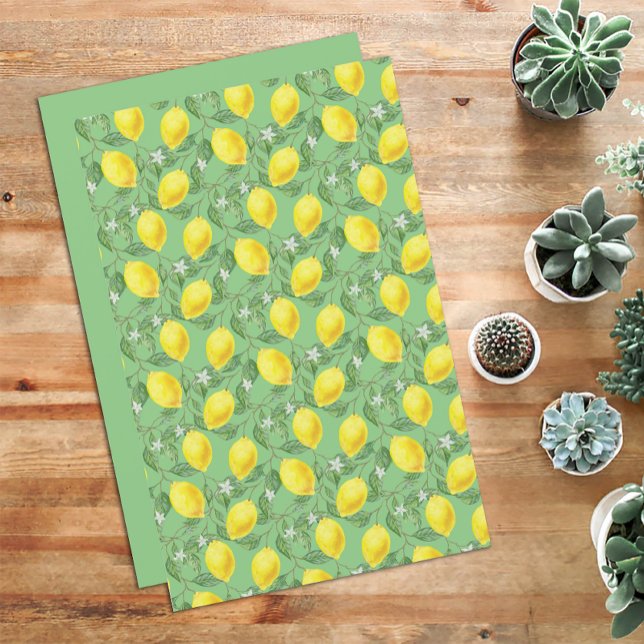 Cute lemon yellow green pattern  (Creator Uploaded)