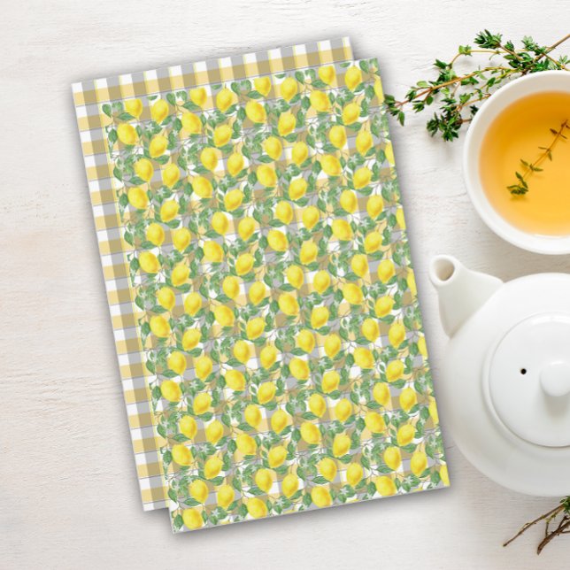 Cute lemon yellow grey Buffalo Plaid  (Creator Uploaded)