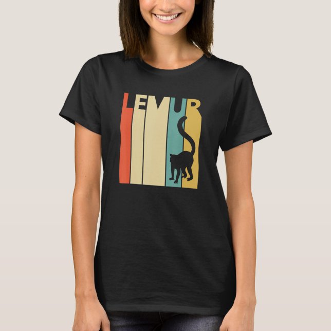 Cute Lemur Animal T-Shirt (Front)