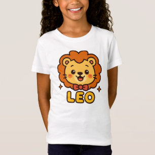 Cute Leo Zodiac Lion – Cartoon Astrology Design T-Shirt