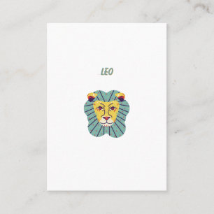 Cute Leo, zodiac, star sign print Place Card