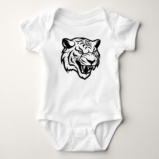 Cute Leopard Baby Bodysuit (Front)