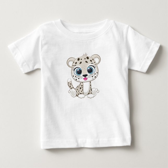 Cute Leopard Baby T-Shirt (Front)