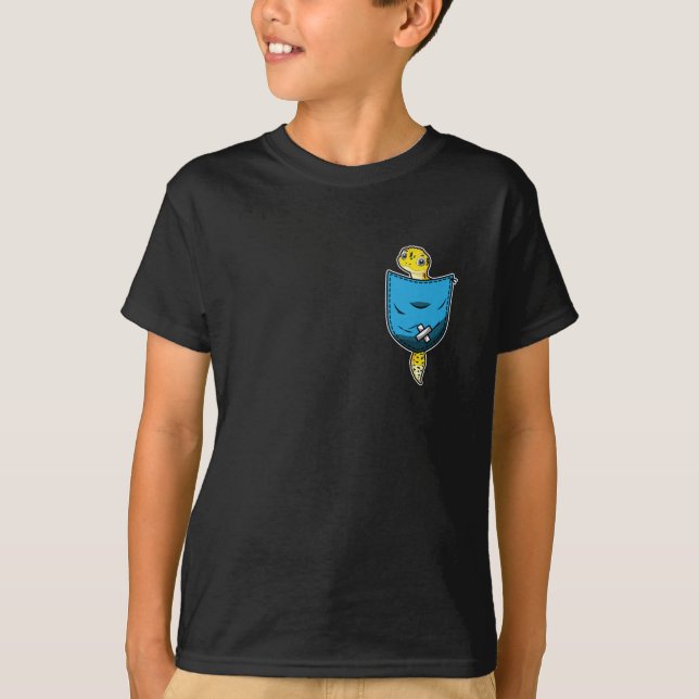Cute Leopard Gecko Funny Reptile T-Shirt (Front)
