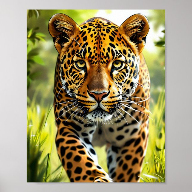Cute Leopard Poster (Front)