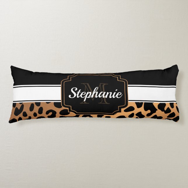 Cute Leopard Print Body Cushion (Front)