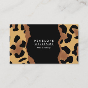 Cute Leopard Print Business Card