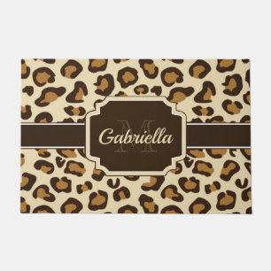Cute Leopard Print Doormat