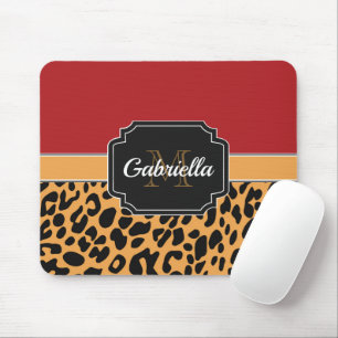 Cute Leopard Print Mouse Mat