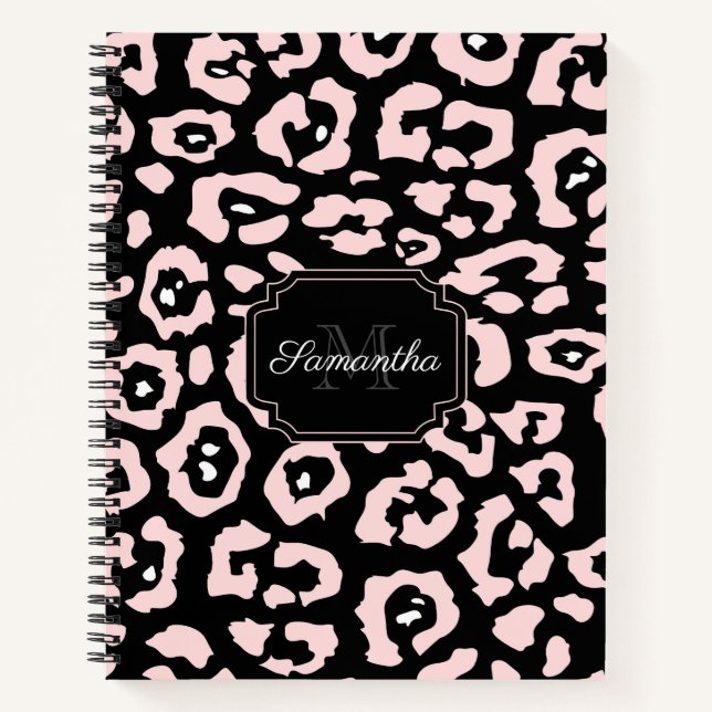Cute Leopard Print Notebook (Front)