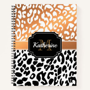 Cute Leopard Print Notebook