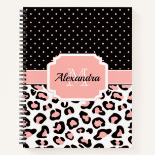 Cute Leopard Print Notebook