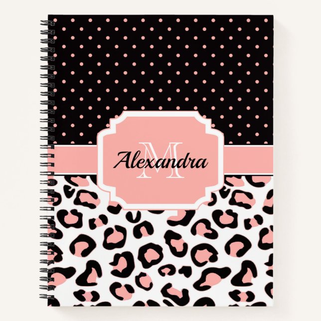 Cute Leopard Print Notebook (Front)