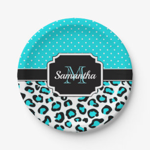 Cute Leopard Print Paper Plate
