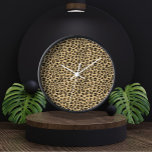 Cute Leopard Print Pattern Clock<br><div class="desc">Cute Leopard Print Pattern</div>