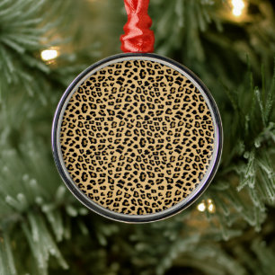 Cute Leopard Print Pattern Metal Tree Decoration