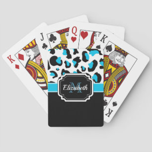 Cute Leopard Print Playing Cards