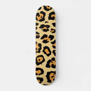 Cute Leopard Print Skateboard