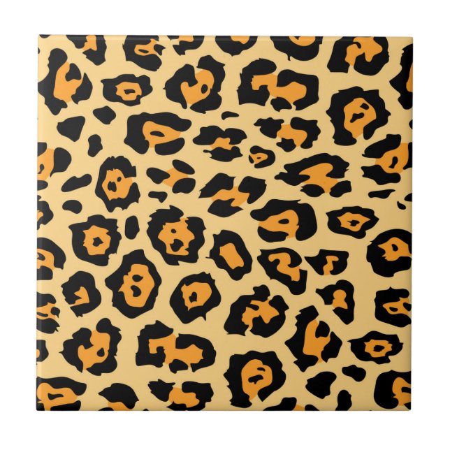 Cute Leopard Print Tile (Front)