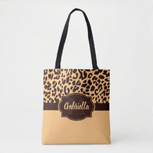 Cute Leopard Print Tote Bag