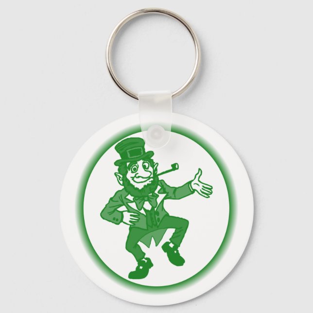 Cute "leprechaun" design key ring (Front)