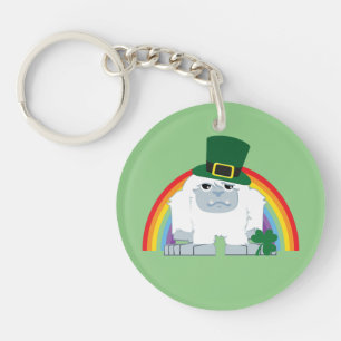 Cute Leprechaun Yeti Key Ring