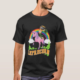 Cute Leprecorn St. Patrick's Day Girls Kids Unicor T-Shirt